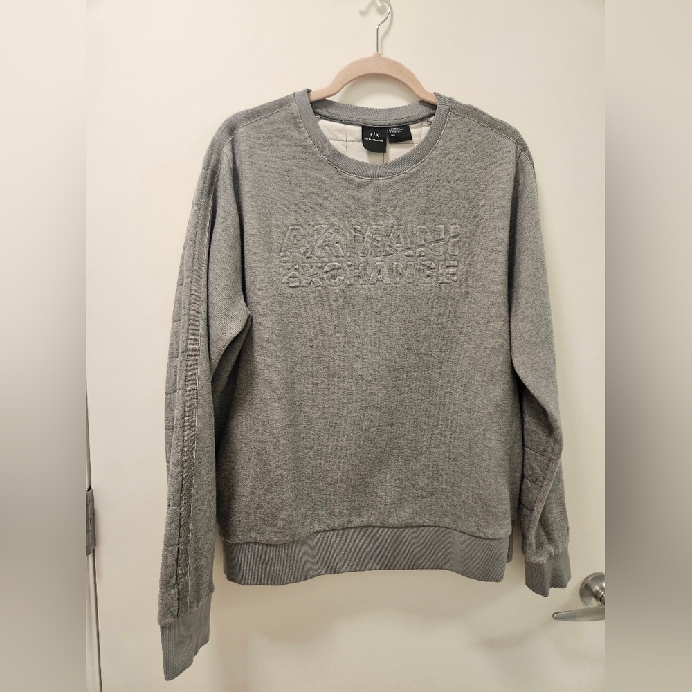Armani Exchange Quilted Crewneck Sweatshirt - Picture 5 of 11